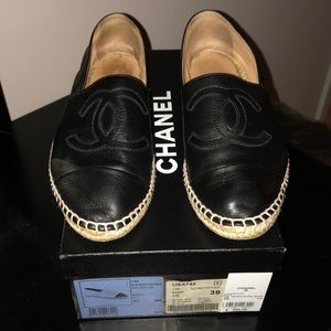Chanel CC logo espadrille. Size 9